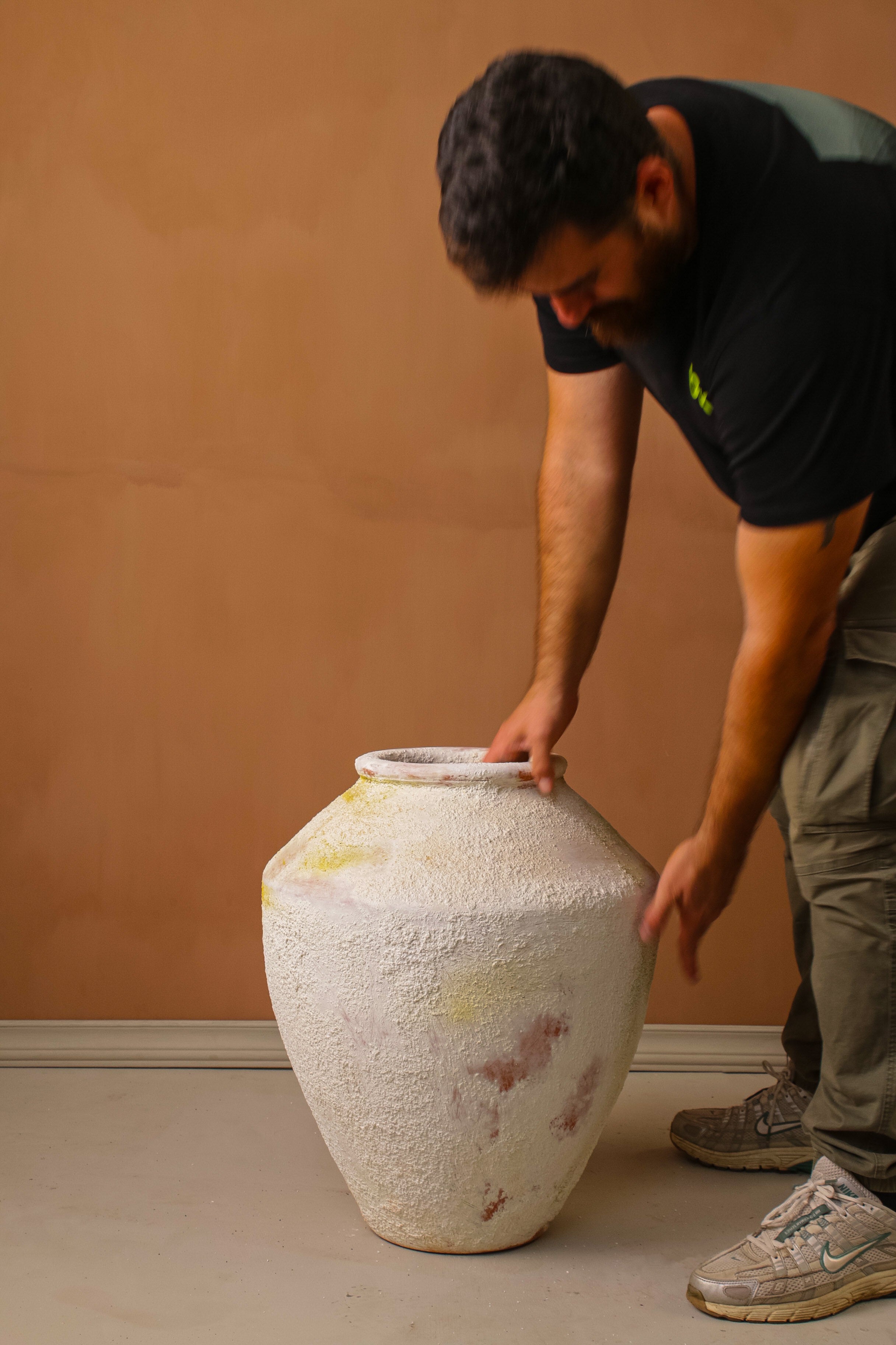 Bottle L Dokulu Çömlek Saksı