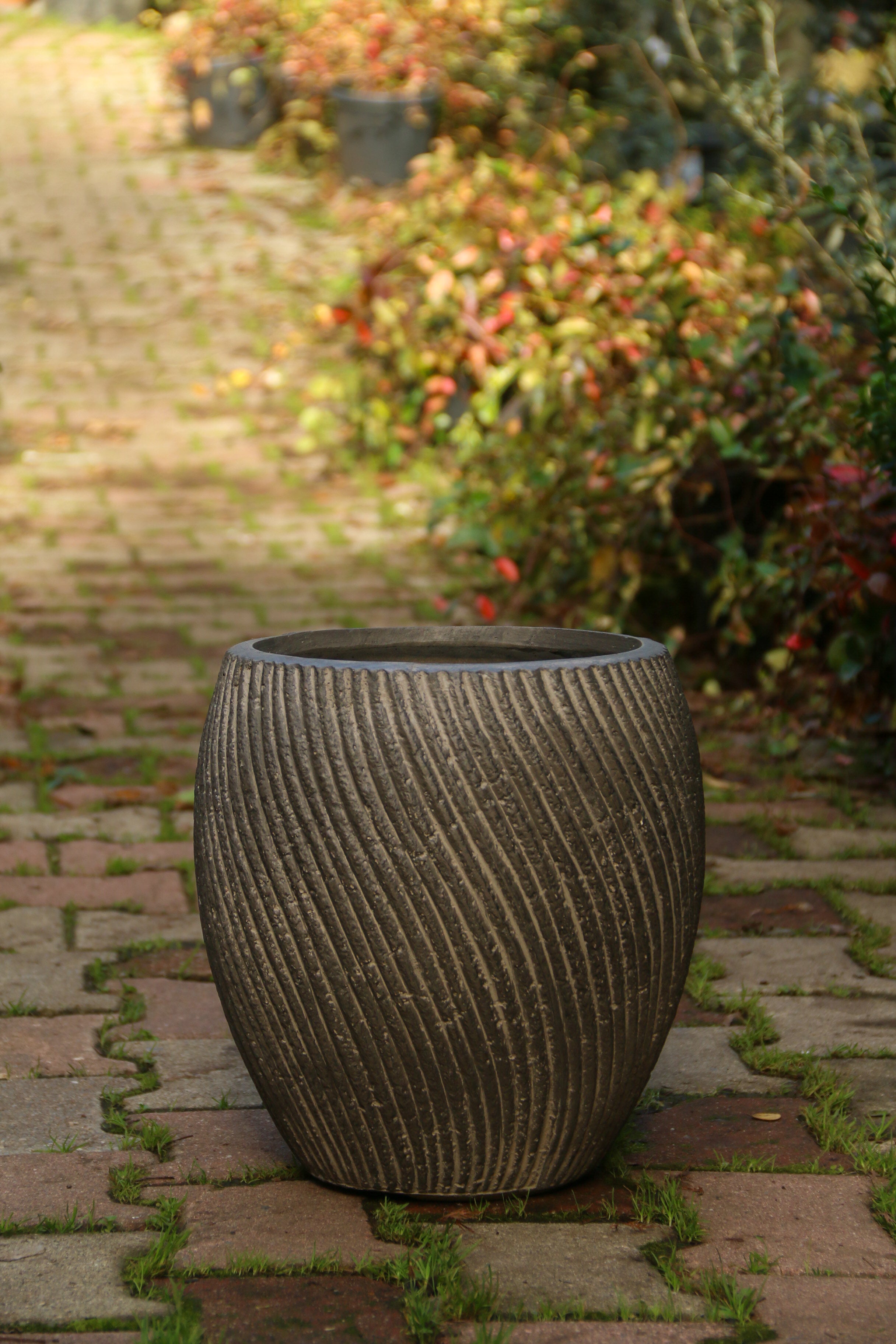 Newcastle Fiberstone Saksı Kahve