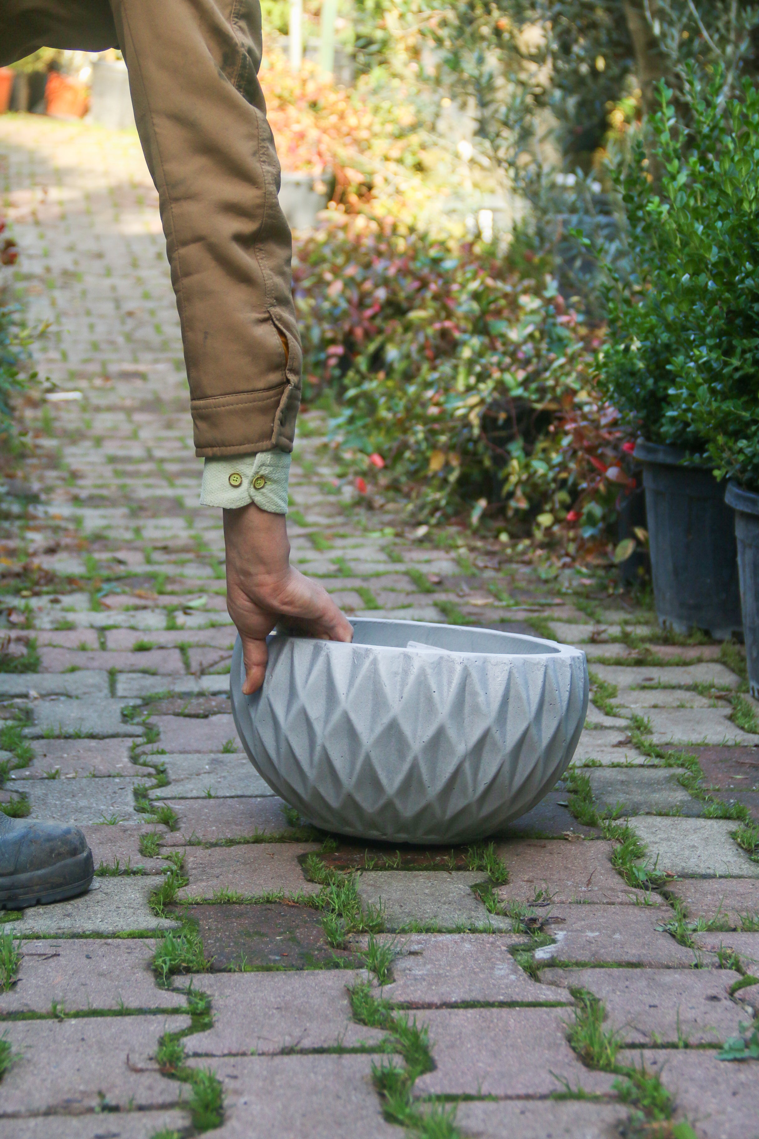 Ontario Fiberstone Saksı Yayvan