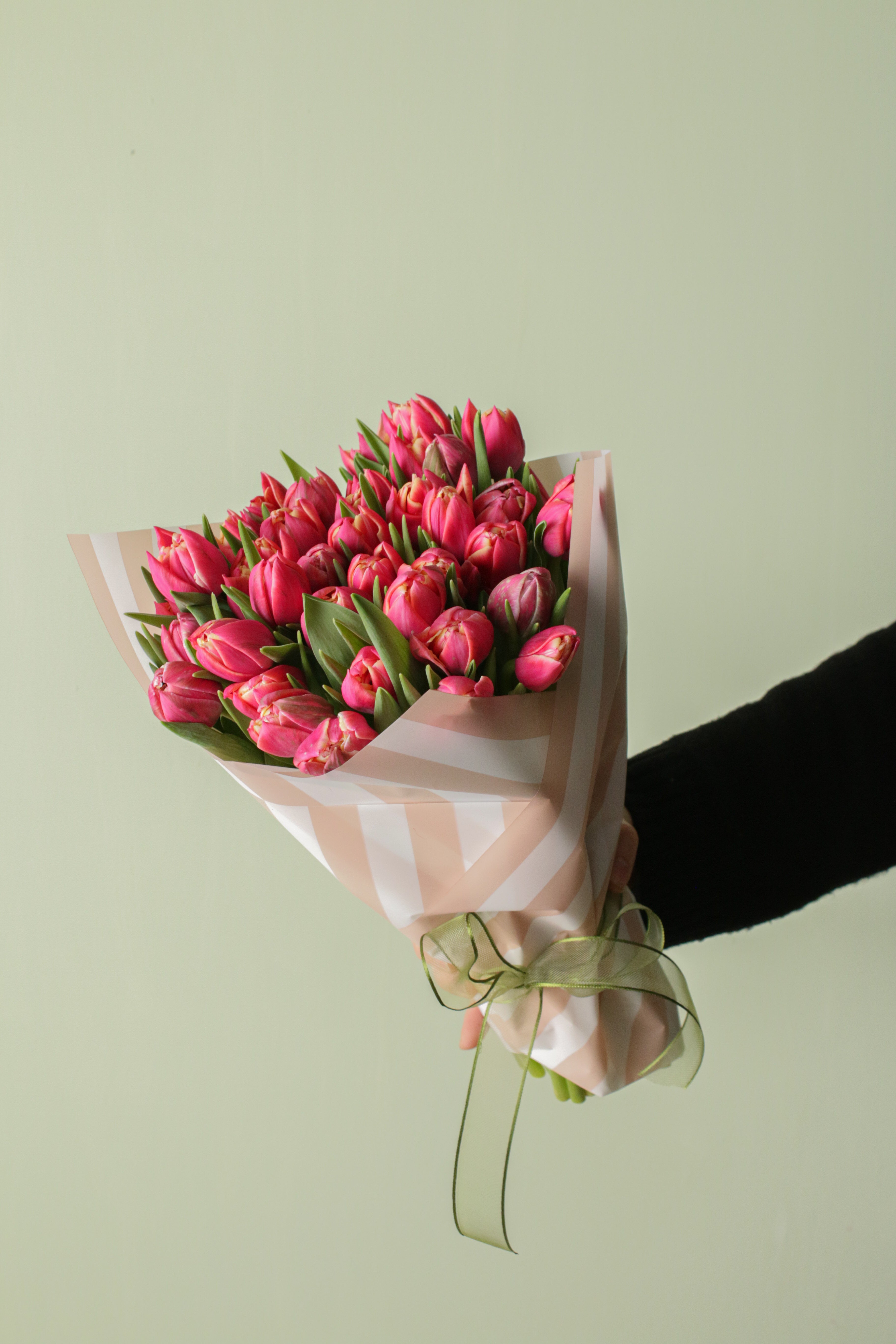 Pink Double Tulipa (40’lı Pembe Lale Buketi)