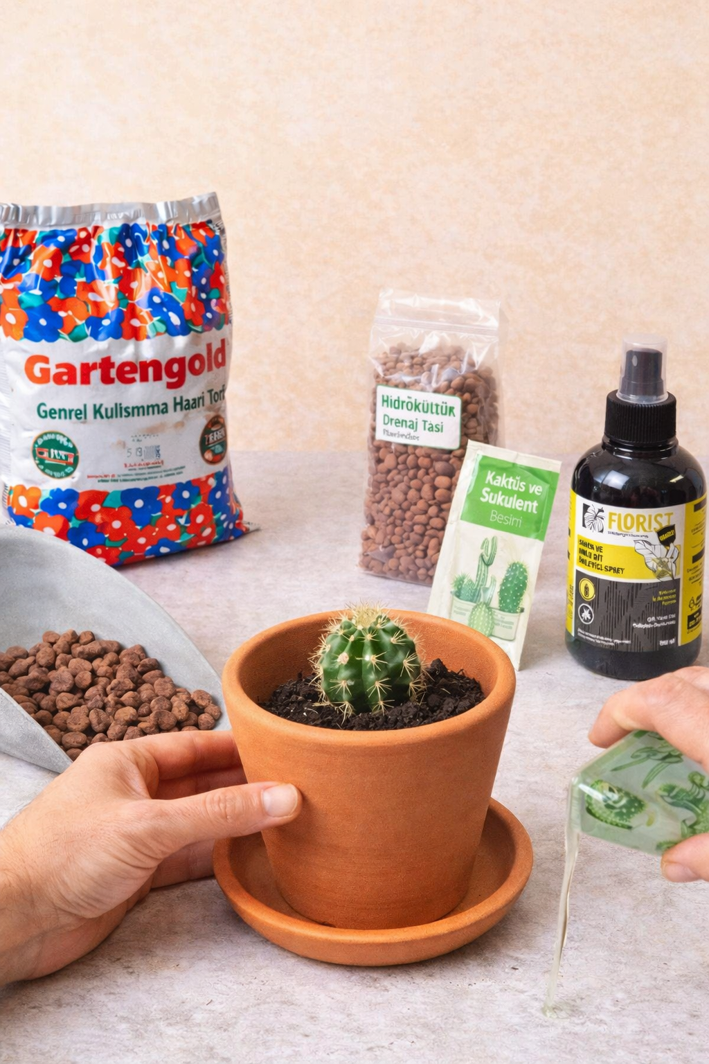 Kaktüs & Sukulent Bakım Seti
