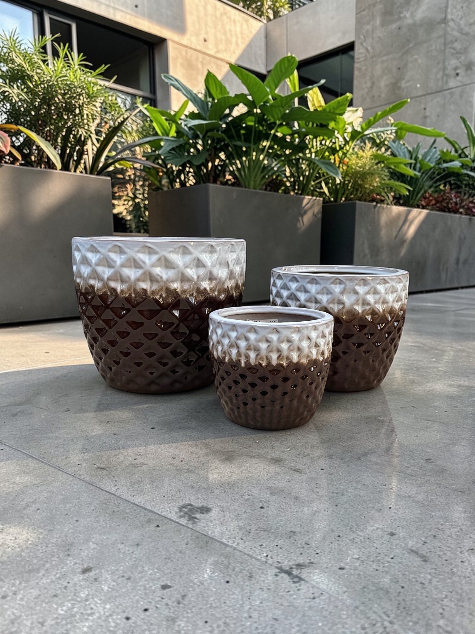 Rustik Seramik Saksı Seti