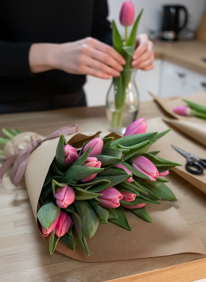 Pink Tulipa (20'li Pembe Lale Buketi)