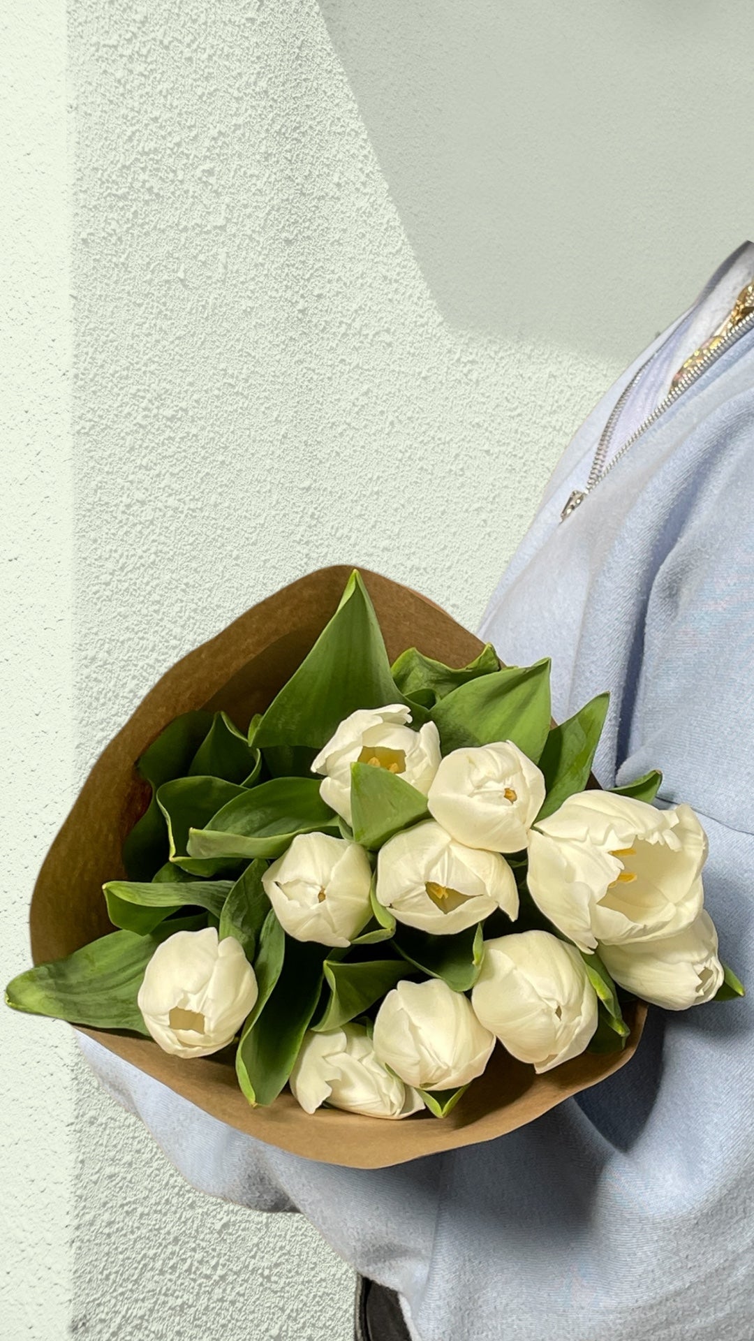 White Tulipa (10’lu Beyaz Lale Buketi)
