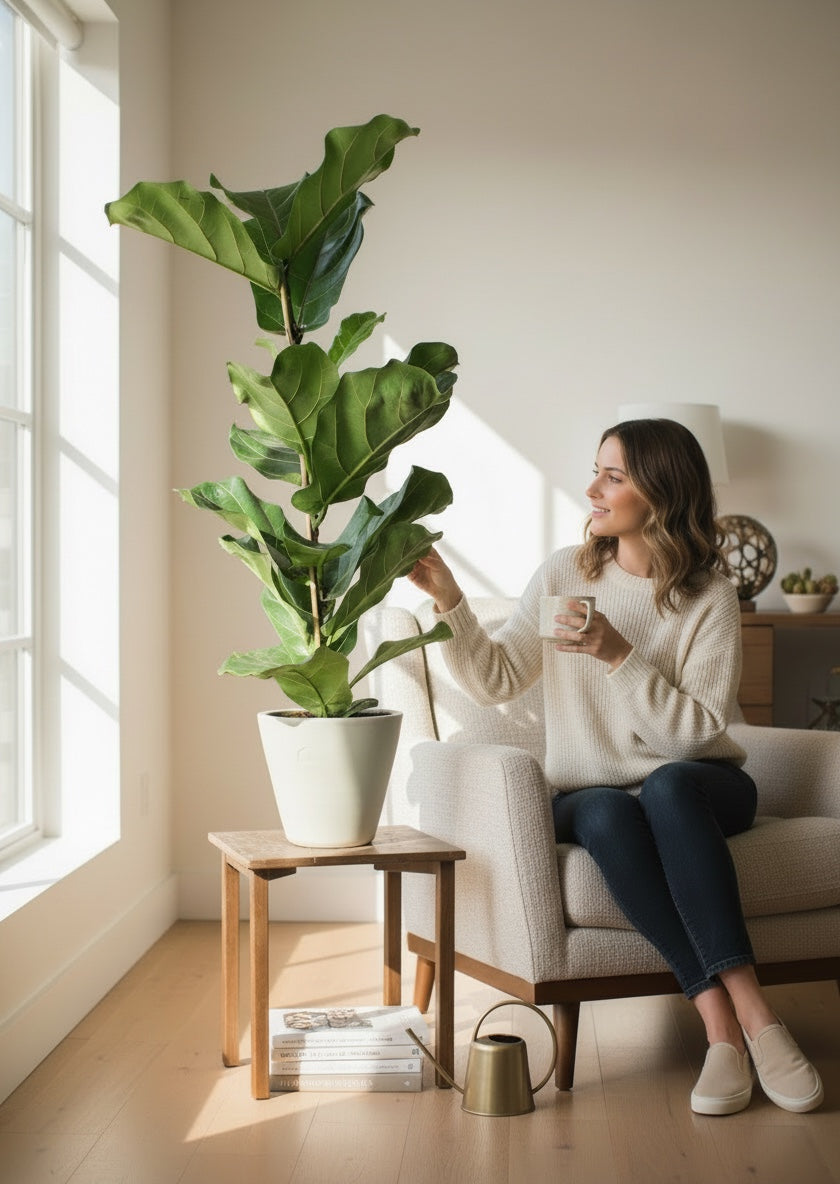 Fiko L Mint Çömlek Saksılı