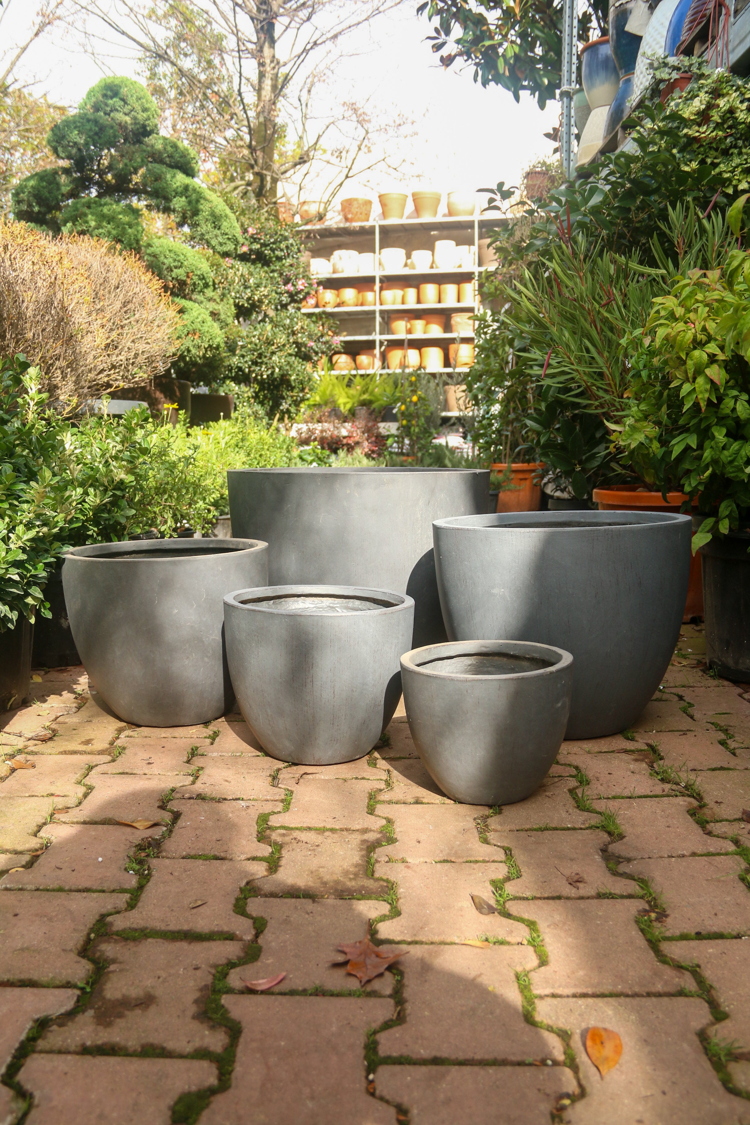 Liverpool Fiberstone Saksı Jesselyn Antrasit