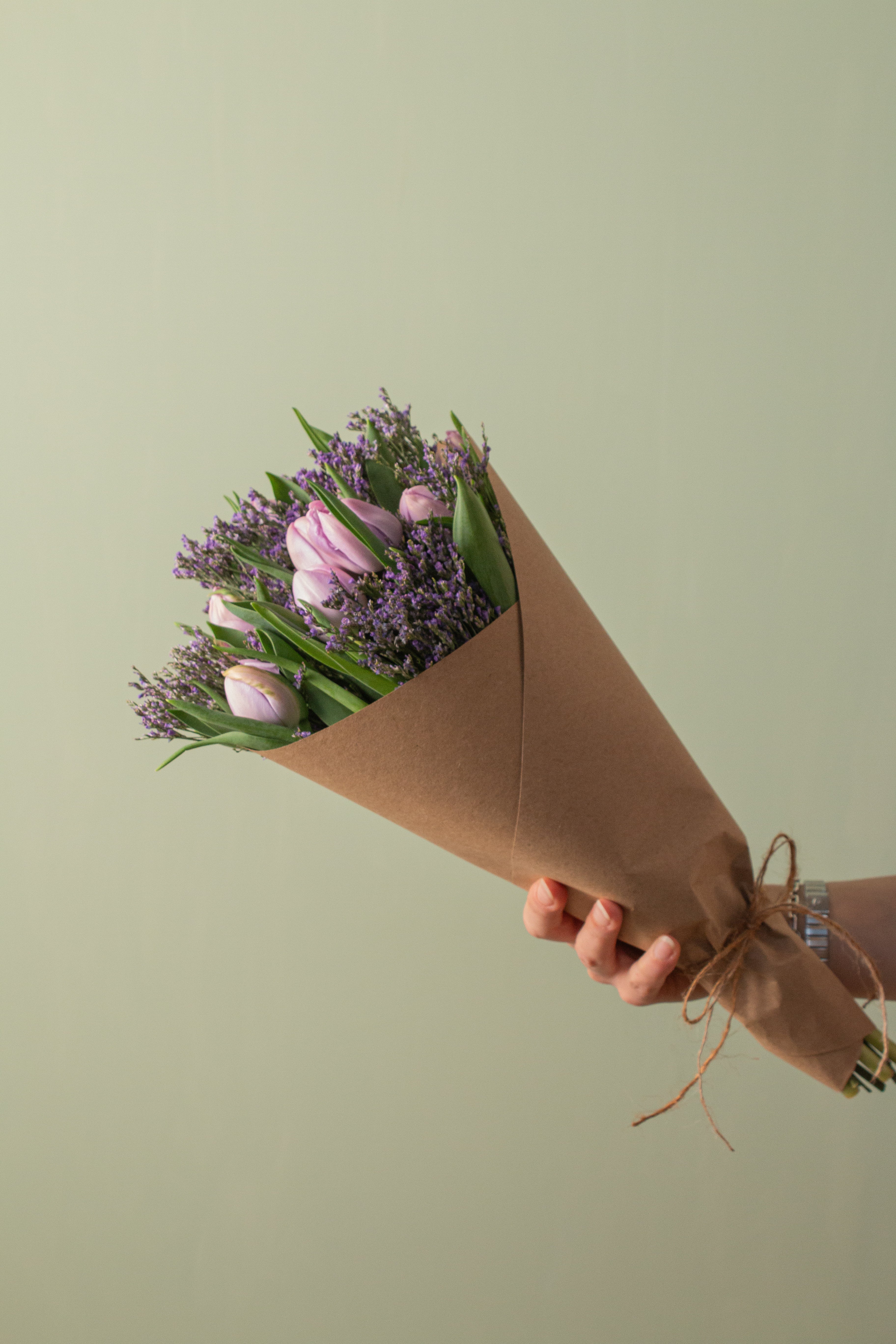 Lila Tulipa Buket (10’lu lila lale)