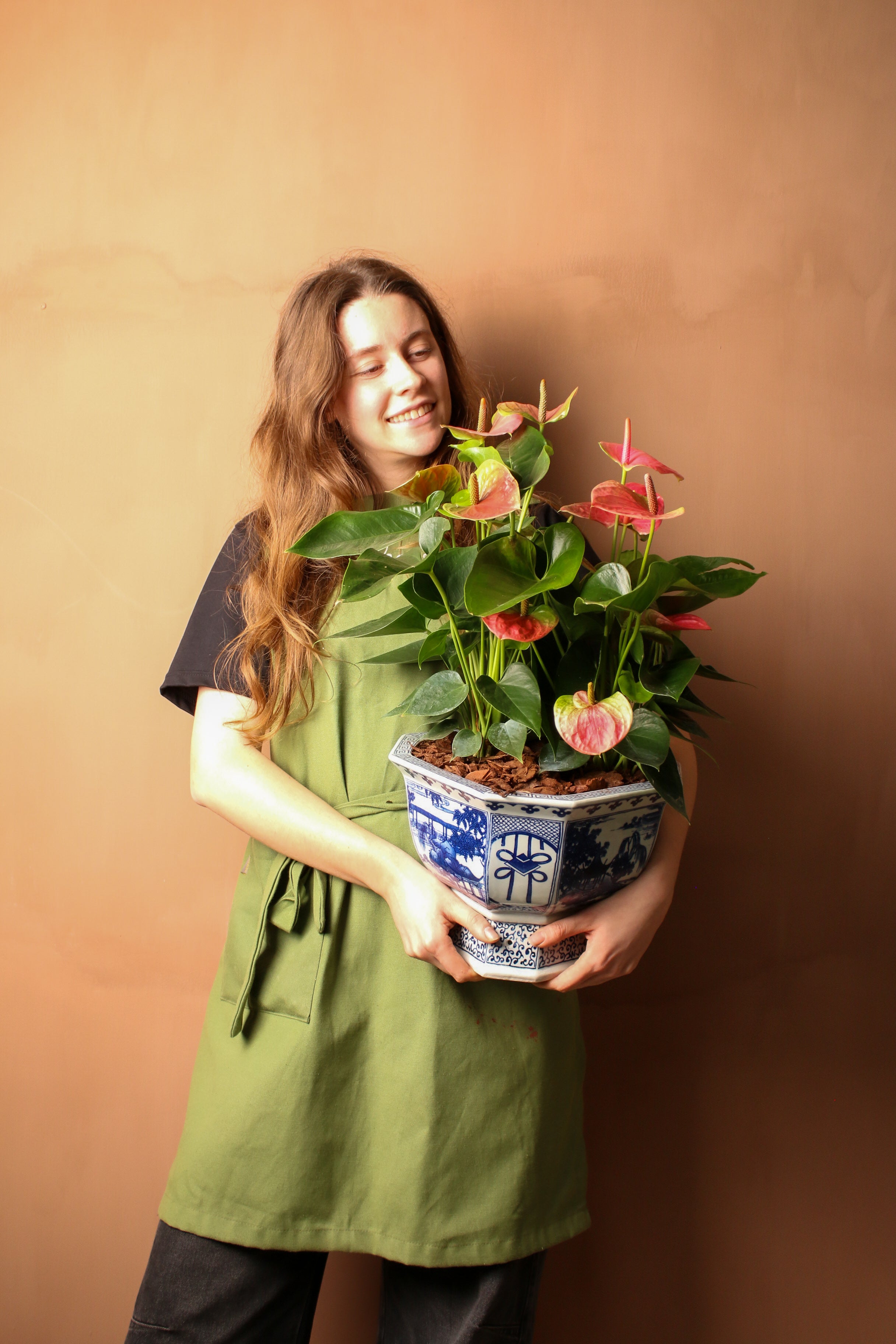 Bubblegum XL Bleu Blanc Saksılı