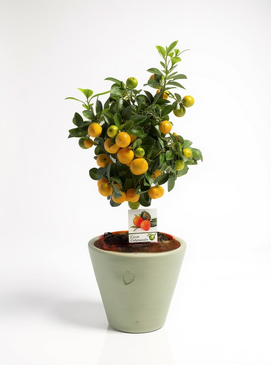 Calamondin L Mint Çömlek Saksılı